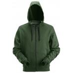 Snickers 2801 classic zip hoodie - 3900 - forest green -