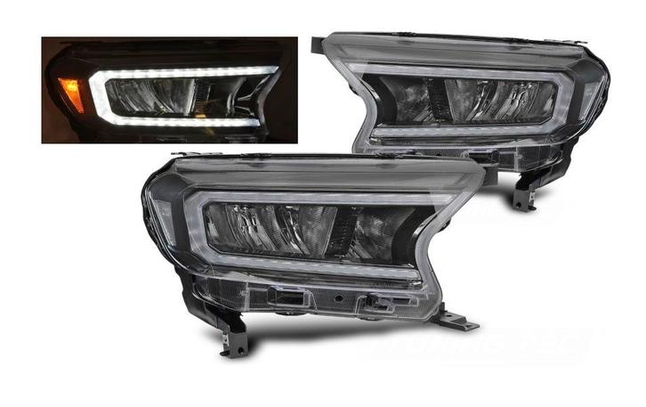 Full LED koplampen dynamisch Black geschikt voor Ford Ranger, Auto-onderdelen, Verlichting, Nieuw, Ford, Verzenden