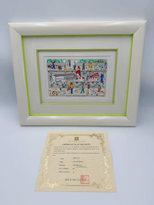 James Rizzi (1950-2011) - LOVE AND MARRIAGE · 3D silkscreen, Antiek en Kunst, Kunst | Designobjecten