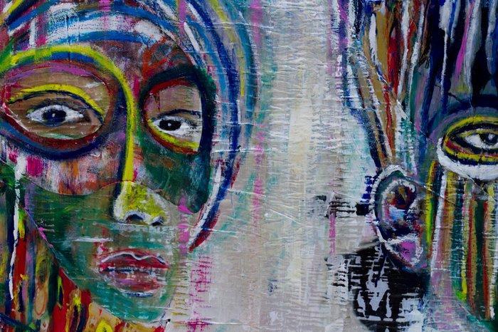 Olivier Sultan - La Création dAdam, Antiek en Kunst, Kunst | Schilderijen | Modern