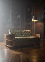 Sofa - Hout, Textiel, Messing, Antiek en Kunst