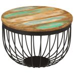 vidaXL Salontafel Ø 50x35 cm massief gerecycled hout en, Huis en Inrichting, Verzenden, Nieuw