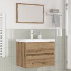 vidaXL Badkamermeubel Set 3 pcs Zwart eiken 60 x 38.5 x 45, Verzenden, Nieuw