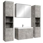 Badkamermeubel Set Paso XL 80 x 40 cm Beton Grijs, Verzenden, Nieuw