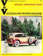 1973 VETERAN AND VINTAGE MAGAZINE 4 ENGELS, Boeken, Auto's | Folders en Tijdschriften, Ophalen of Verzenden, Nieuw