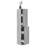vidaXL Apothekerskast 30x41x174,5 cm bewerkt hout grijs, Huis en Inrichting, Verzenden, Nieuw