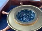 Objets maritimes - Boussole vintage en forme de timon avec, Antiquités & Art