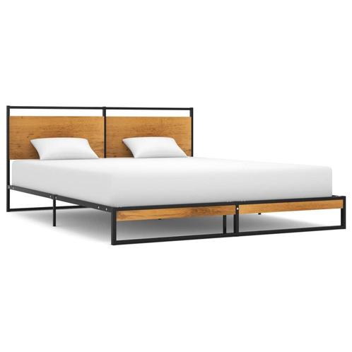 vidaXL Cadre de lit Métal 160x200 cm, Maison & Meubles, Chambre à coucher | Lits, Neuf, Envoi