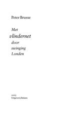 Met Vlindernet Door Swinging Londen 9789050186636, Gelezen, Peter Brusse, Verzenden