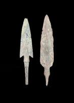 Bronstijd Brons Paar pijlpunten (Zonder minimumprijs), Antiek en Kunst