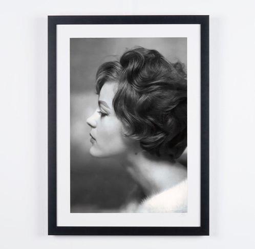 Romy Schneider 1962 - Fine Art Photography - Luxury Wooden, Verzamelen, Film en Tv