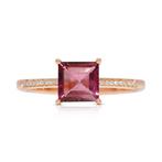 Ring - 18 karaat Roségoud -  1.14ct. tw. Toermalijn -, Nieuw
