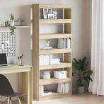 vidaXL Boekenkast/Kamerverdeler Sonoma Eiken 80x30x198 cm, Huis en Inrichting, Kasten | Boekenkasten, Verzenden, Nieuw