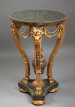 Table dappoint - Bronze doré, Marbre, Antiek en Kunst