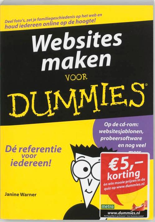 Voor Dummies - Websites maken voor Dummies 9789043010733, Livres, Informatique & Ordinateur, Envoi