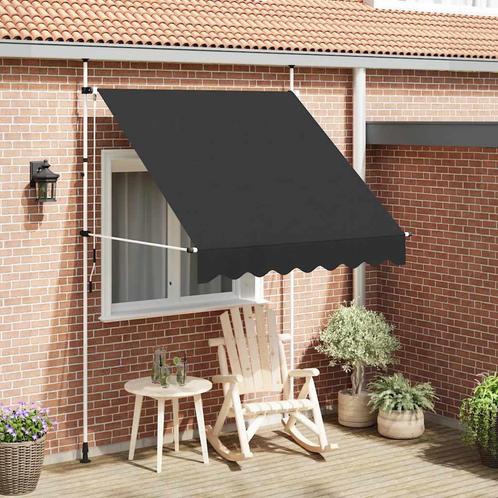 vidaXL Luifel handmatig uittrekbaar 200 cm antraciet, Tuin en Terras, Zonneschermen, Nieuw, Verzenden