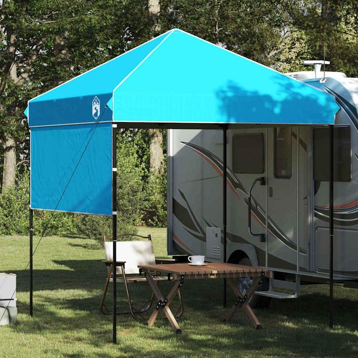 vidaXL Pop-up Luifel Tent Blauw 200 x 200 cm Stof, Tuin en Terras, Partytenten, Nieuw, Verzenden