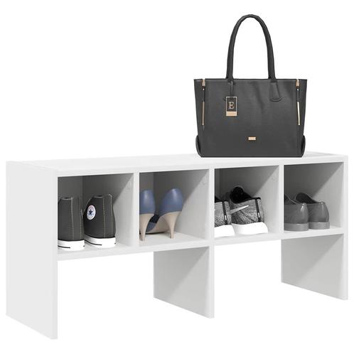 vidaXL Schoenenrek stapelbaar 89,5x30x40 cm wit, Huis en Inrichting, Kasten | Kleerkasten, Nieuw, Verzenden