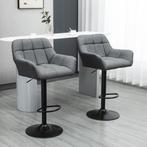 Barstoelen - ModernLiving - Verstelbaar - Grijs, Ophalen of Verzenden, Nieuw