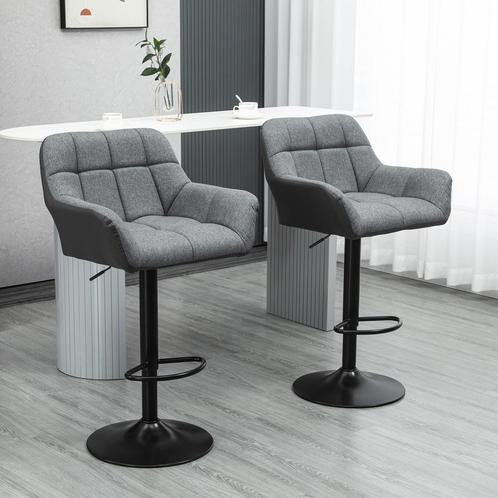 Barstoelen - ModernLiving - Verstelbaar - Grijs, Huis en Inrichting, Barkrukken, Nieuw, Ophalen of Verzenden