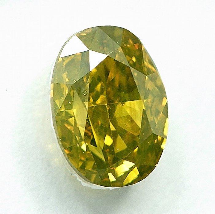 1 pcs Diamant (Kleurbehandeld) - 1.29 ct - Ovaal - Fancy, Handtassen en Accessoires, Edelstenen