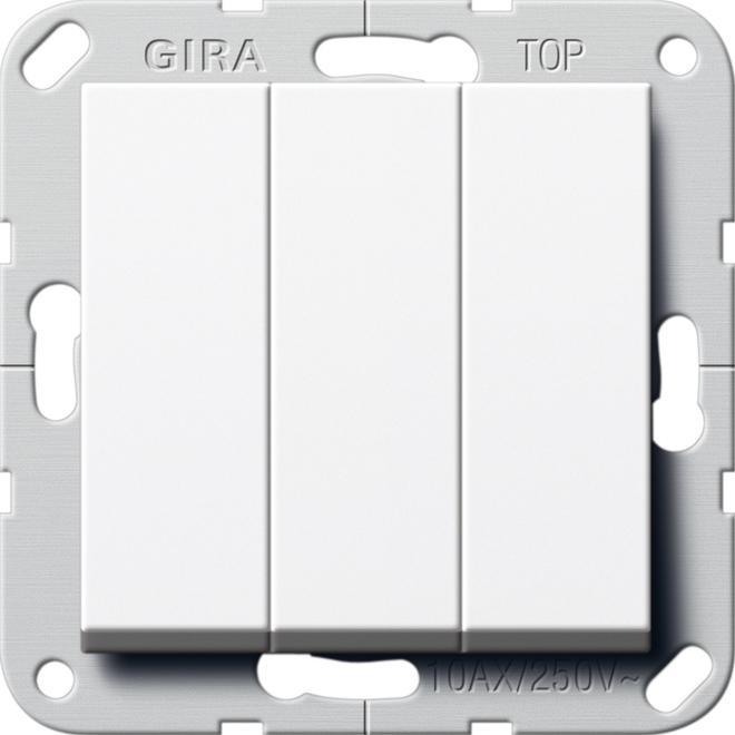 Gira Systeem 55 Drukknop - 284403, Doe-het-zelf en Bouw, Elektriciteit en Kabels, Verzenden