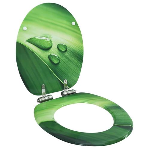 vidaXL Toiletbril met soft-close deksel waterdruppel MDF, Doe-het-zelf en Bouw, Sanitair, Nieuw, Verzenden