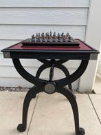 Schaakspel - Hout en tin, Antiek en Kunst