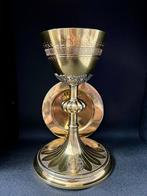 Bourdon Gand - Kelk - Zilver, Vermeil - Kelk en zijn pateen, Antiek en Kunst