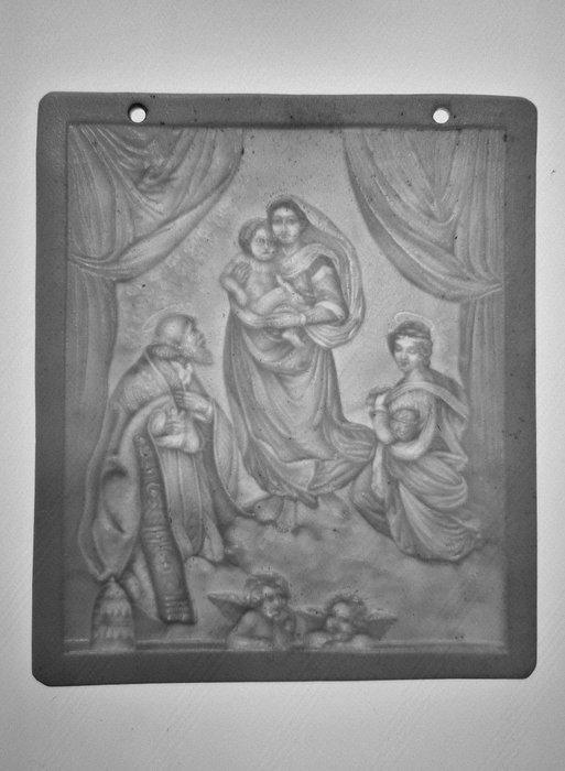 Lithophaan, Lithophanie - Lithophane afbeelding Sixtijnse, Audio, Tv en Foto, Fotocamera's Analoog