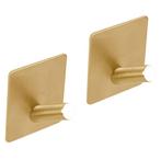 Differnz haak zelfklevend vierkant schuin rvs goud 2 stuks, Huis en Inrichting, Nieuw, Overige materialen