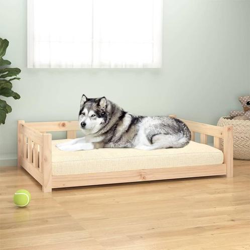 vidaXL Hondenmand 105,5x75,5x28 cm massief grenenhout, Animaux & Accessoires, Accessoires pour chiens, Envoi