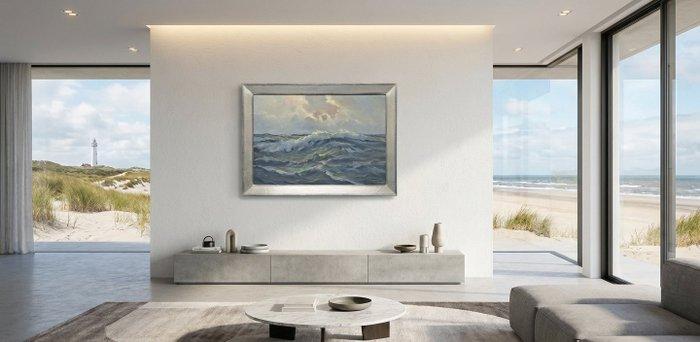 Meeuwis van Buuren (1902-1992) - NO Reserve - Zeegezicht met, Antiek en Kunst, Kunst | Schilderijen | Klassiek