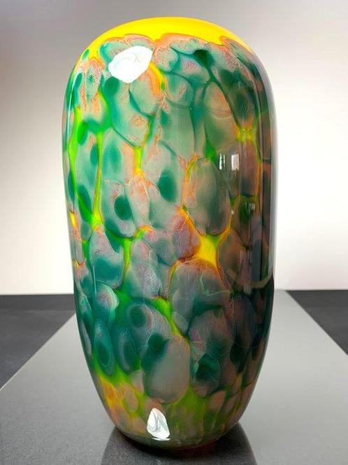 Maxence Parot - Vase -  Vase unique Opalines couleurs, Antiquités & Art, Antiquités | Verre & Cristal