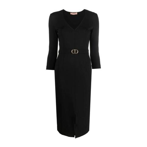 Twinset • zwarte jurk met logo • L (IT46), Vêtements | Femmes, Robes, Envoi