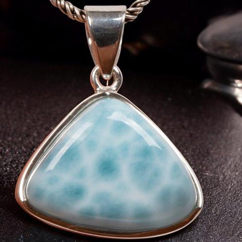 Gemme Larimar de qualité supérieure - Minéral rare - Bijou, Verzamelen, Mineralen en Fossielen