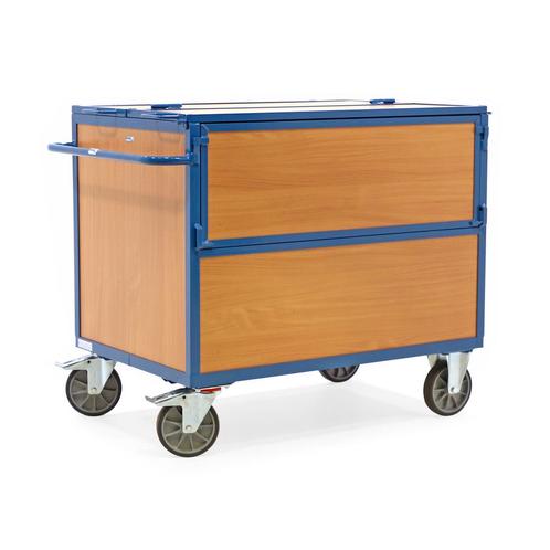 Gebruikte Transportkarren Fetra bakwagen klep + deksel, Doe-het-zelf en Bouw, Transportwagens, Gebruikt, Ophalen of Verzenden