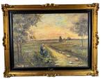 Italiaanse school (XX) - Paesaggio con armenti