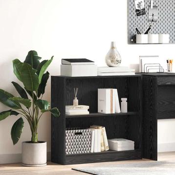 vidaXL Boekenkast Zwart eiken 80 x 24 x 76 cm Bewerkt hout, Verzenden
