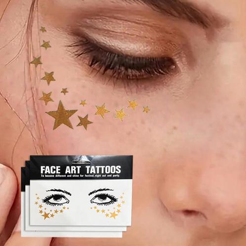 Face Art Tattoos Sproet 6: Sterren Regen, Verzamelen, Rookartikelen, Aanstekers en Luciferdoosjes, Nieuw, Verzenden