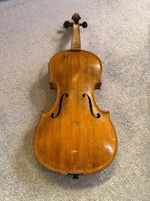 Alte 4/4 Geige unbekannter Herkunft mit Geigenkoffer -, Muziek en Instrumenten, Blaasinstrumenten | Blokfluiten