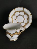 Meissen B Form - Tazza da caffè con piattino - Demitasse Oro