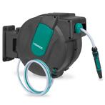 Automatische slanghaspel – Incl. 35m tuinslang, spuitstuk en, Tuin en Terras, Verzenden, Nieuw