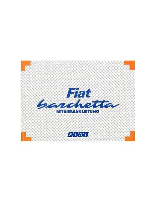 1995 FIAT BARCHETTA INSTRUCTIEBOEKJE DUITS, Auto diversen, Handleidingen en Instructieboekjes