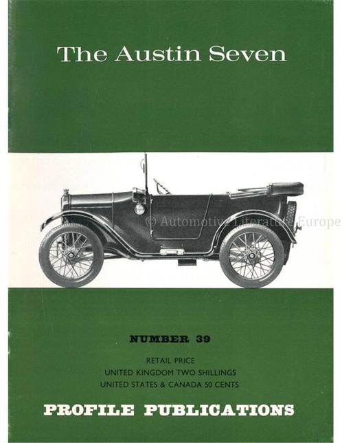 THE AUSTIN SEVEN (PROFILE PUBLICATIONS 39), Livres, Autos | Livres