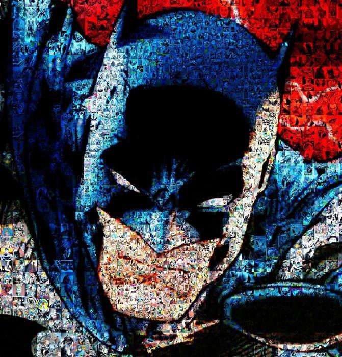 David Law - Crypto Batman- Format XL 50x75, Antiek en Kunst, Kunst | Designobjecten