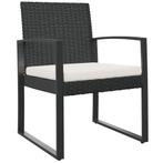 Tuinstoelen Zwart Rattan - Retour Deal - 40% Korting!, Tuin en Terras, Verzenden, Nieuw, Kunststof