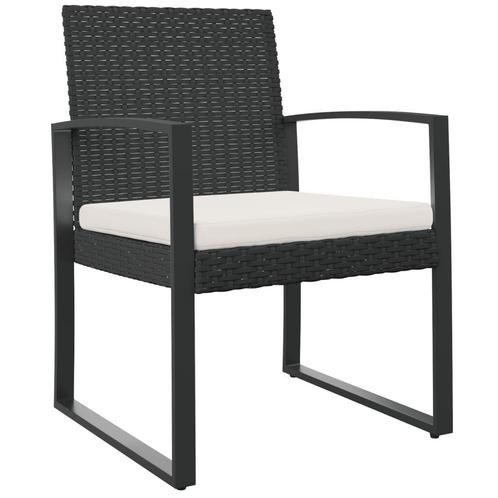 Tuinstoelen Zwart Rattan - Retour Deal - 40% Korting!, Tuin en Terras, Tuinstoelen, Nieuw, Kunststof, Verzenden