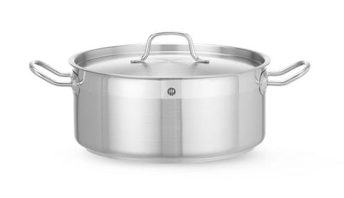 Kookpan Laag - Met Deksel, Hendi, Profi Line, 7,5L, 280x(h), Zakelijke goederen, Horeca | Keukenapparatuur, Ophalen of Verzenden