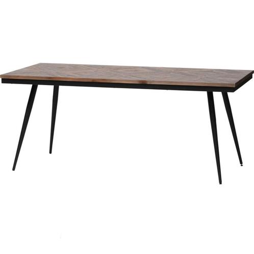 Tweedekans | WOOOD Rhombic Eettafel - Hout/Metaal - Naturel, Huis en Inrichting, Tafels | Eettafels, Ophalen of Verzenden